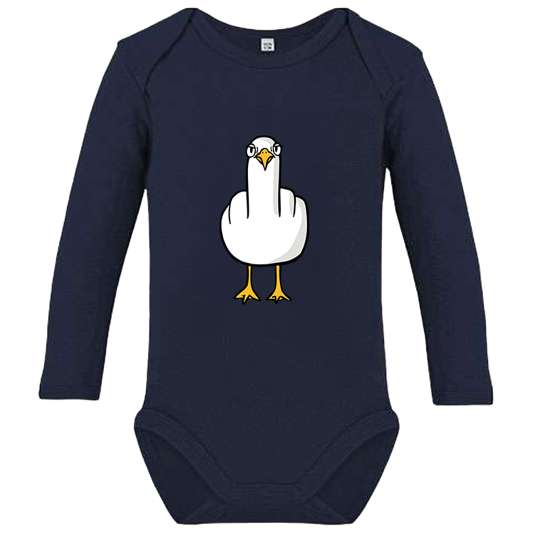 F**k You Möwe - Baby Body Langarm