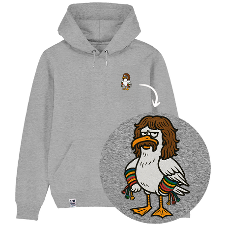 Möwe Wolle - Unisex Hoodie | 100% Bio-Baumwolle | Edler Stick