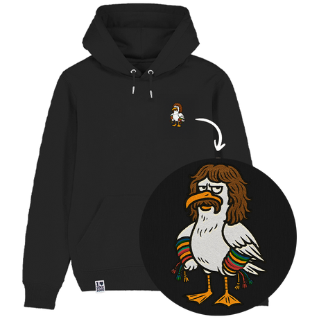 Möwe Wolle - Unisex Hoodie | 100% Bio-Baumwolle | Edler Stick