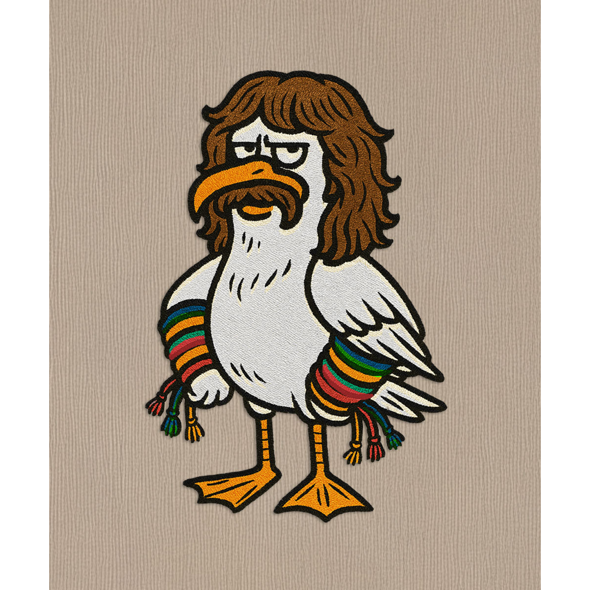 Möwe Wolle - Unisex Hoodie | 100% Bio-Baumwolle | Edler Stick