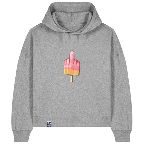Mittelfinger Eis  - Damen Hoodie | Bio-Baumwolle
