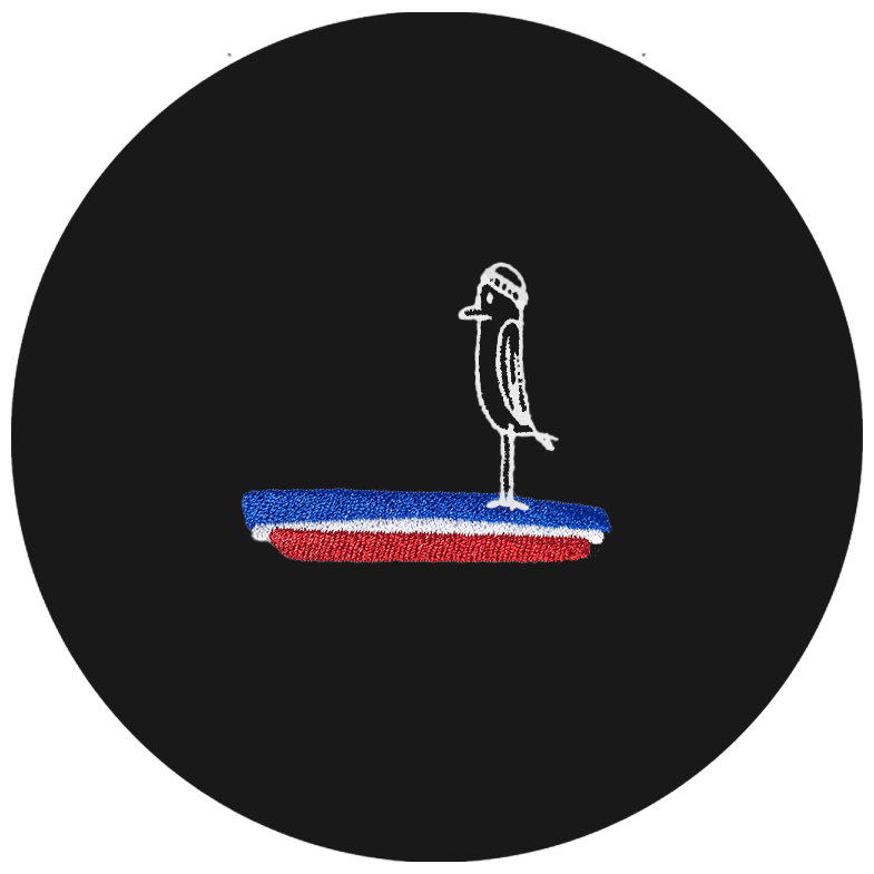 Blau-Weiß-Rot - Unisex Hoodie | 100% Bio-Baumwolle | Edler Stick