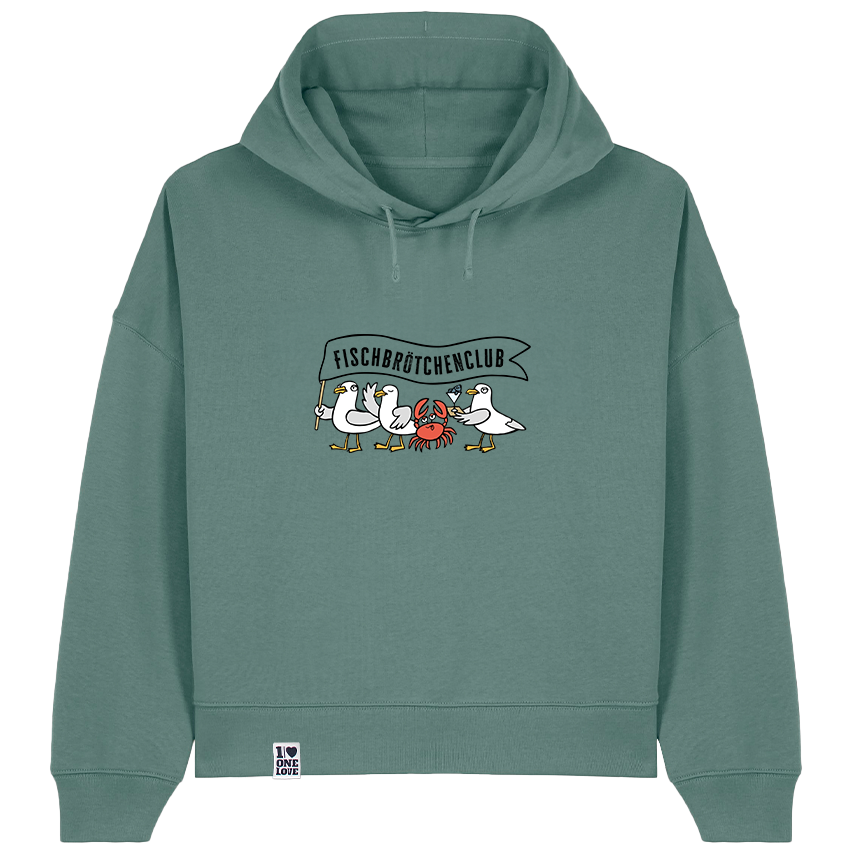 Fischbrötchenclub – Damen Hoodie | Bio-Baumwolle