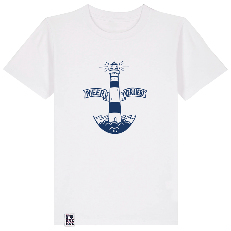 Leuchtturm-Zauber – Kinder Shirt in Grau