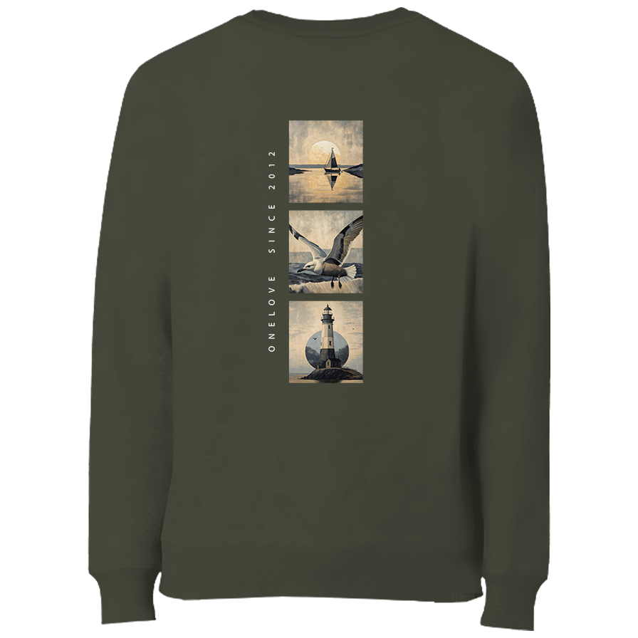 Küste tragen – Unisex Sweater mit Herz