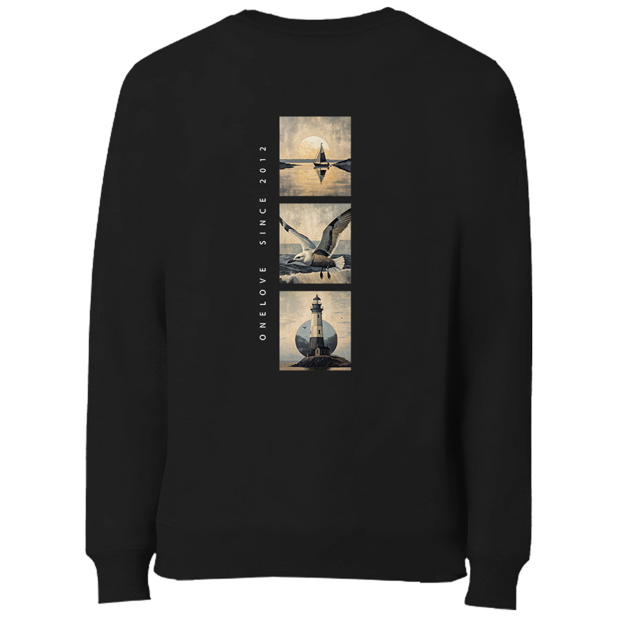 Küste tragen – Unisex Sweater mit Herz