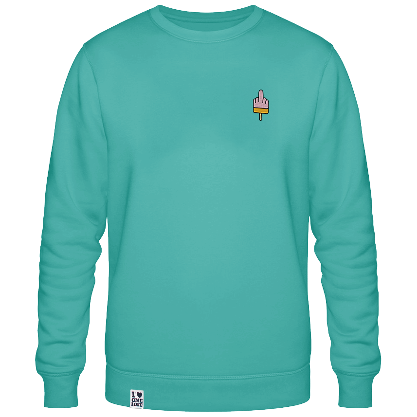 Mittelfinger Eis  - Unisex Sweater | 100% Bio-Baumwolle | Edler Stick