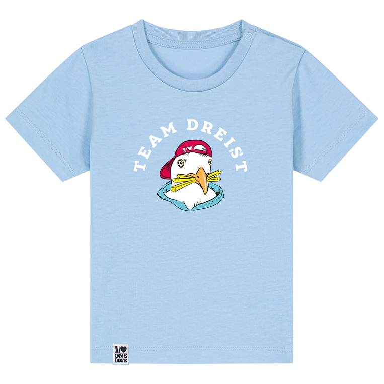 Team Dreist – Kuschliges Bio-Babyshirt mit Ankerdesign