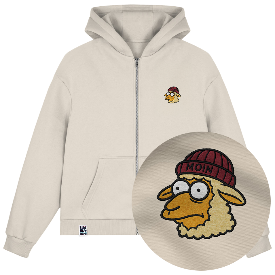 Moin Schaf Stick - Sweatjacke