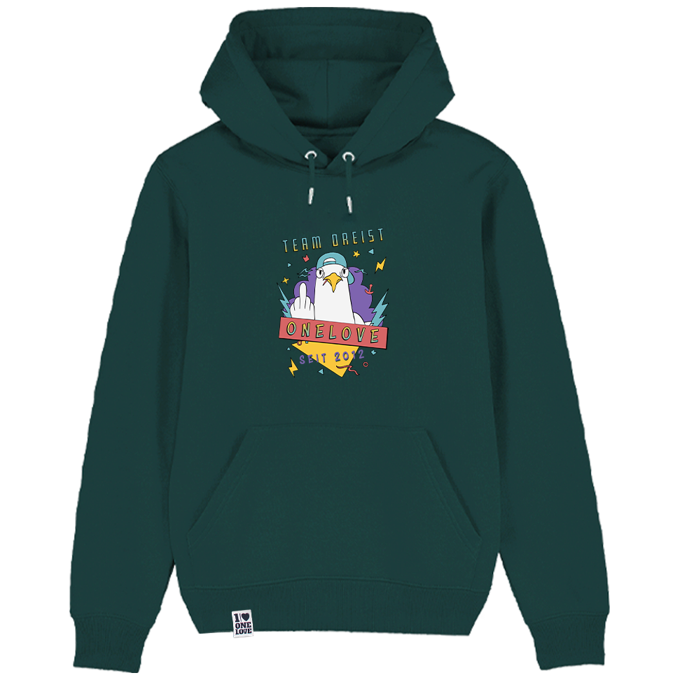 90er Team Dreist - Unisex Hoodie | 100% Bio-Baumwolle