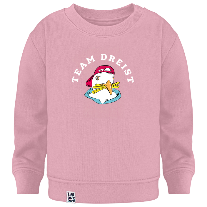 Nordisches Herzstück – Baby Sweater Rosa 🌊