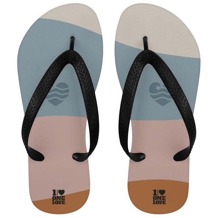 Wellenherz – Flip Flops mit maritimem Flair