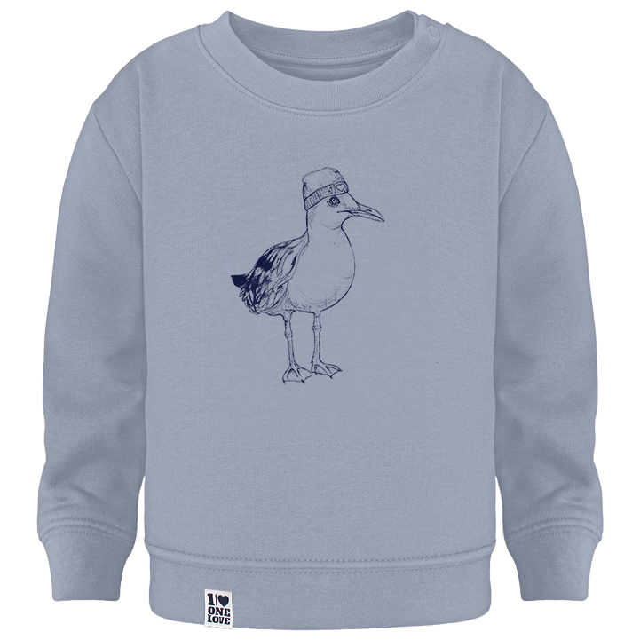 Küstenträume – Baby Sweater in Serene Blue