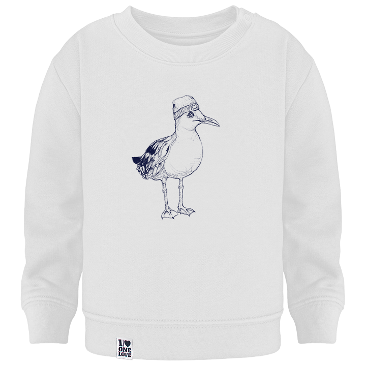 Küstenträume – Baby Sweater in Serene Blue