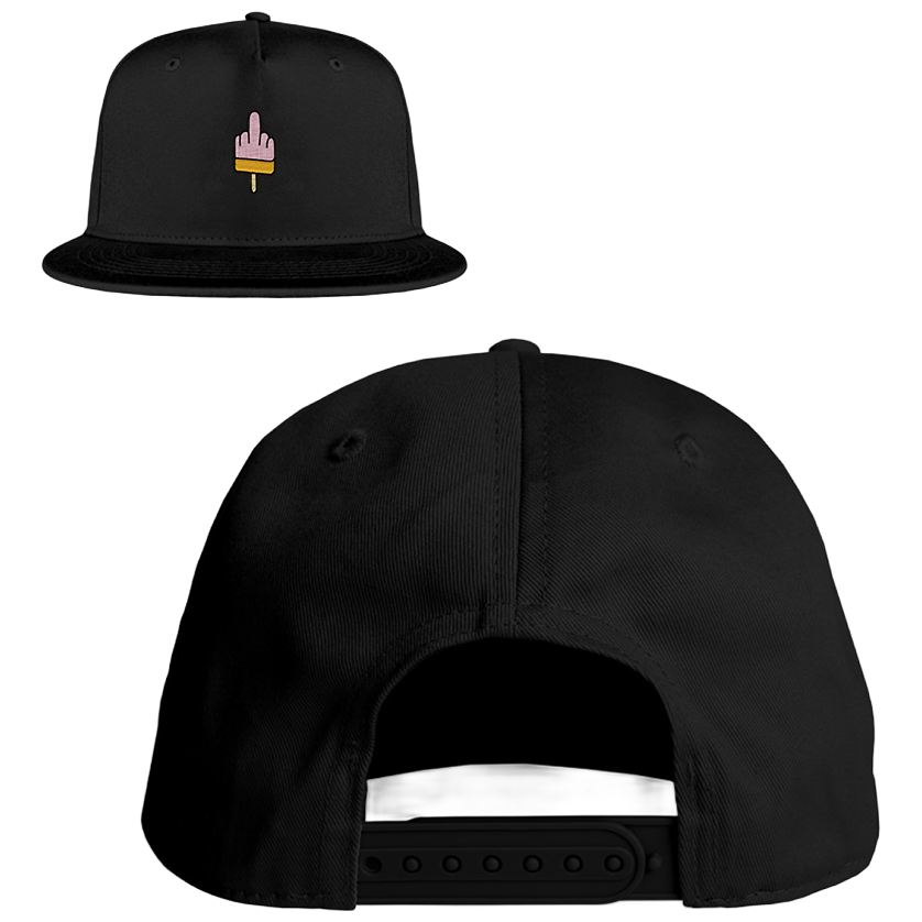 Mittelfinger Eis  - Snapback mit Stick