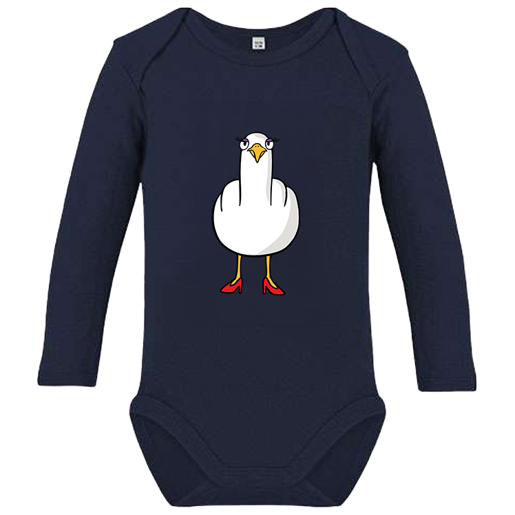 F**k You Möwenlady  - Baby Body Langarm