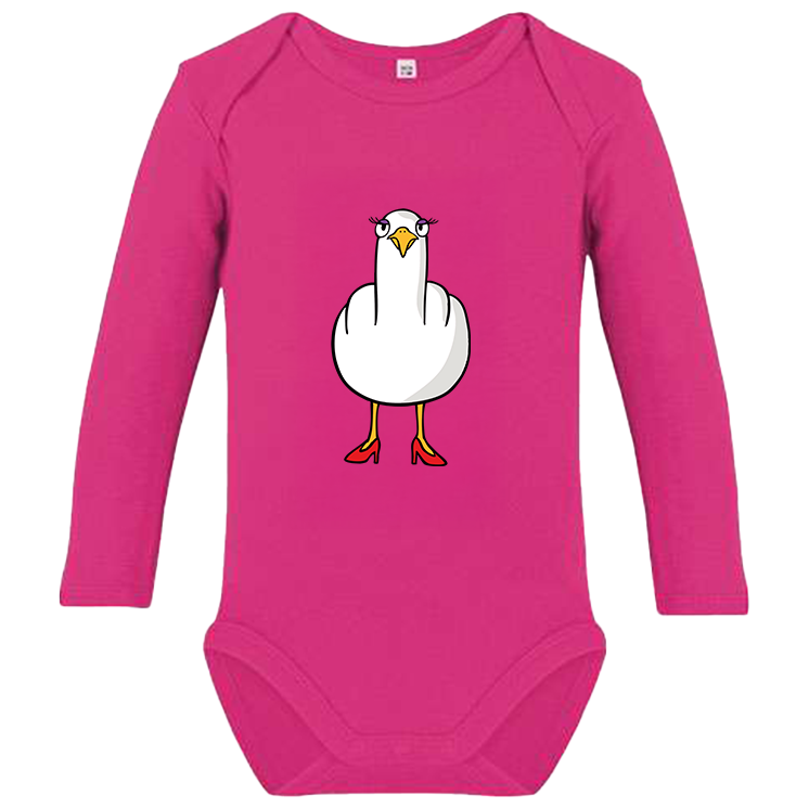 F**k You Möwenlady  - Baby Body Langarm