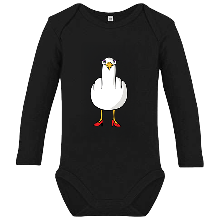 F**k You Möwenlady  - Baby Body Langarm
