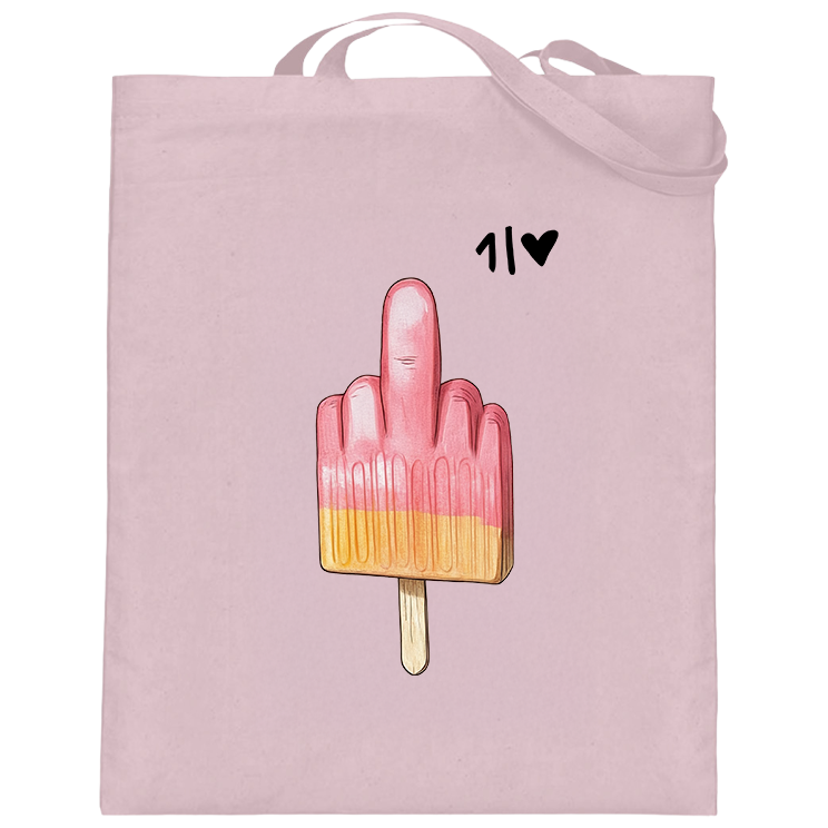 Mittelfinger Eis  - Jutebeutel