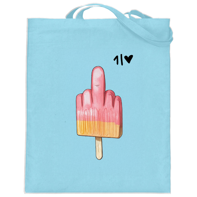 Mittelfinger Eis  - Jutebeutel