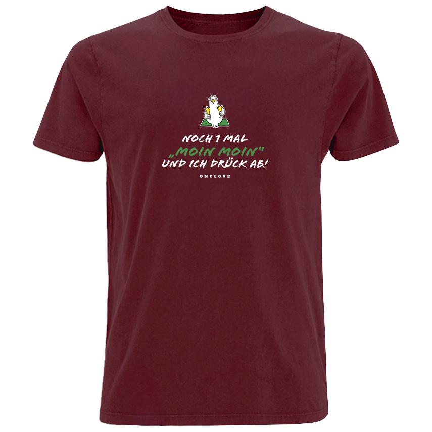 Noch 1 Mal "Moin Moin" Und ich drück ab!  - Herren Shirt | 100% Baumwolle