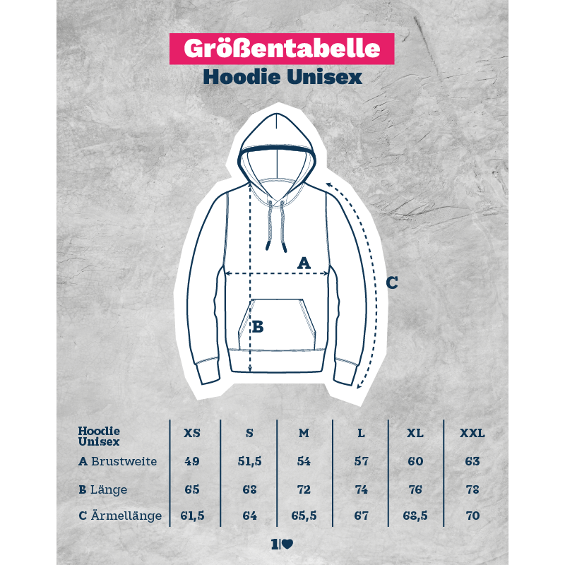 Küstenliebe - Bio-Hoodie mit Herz