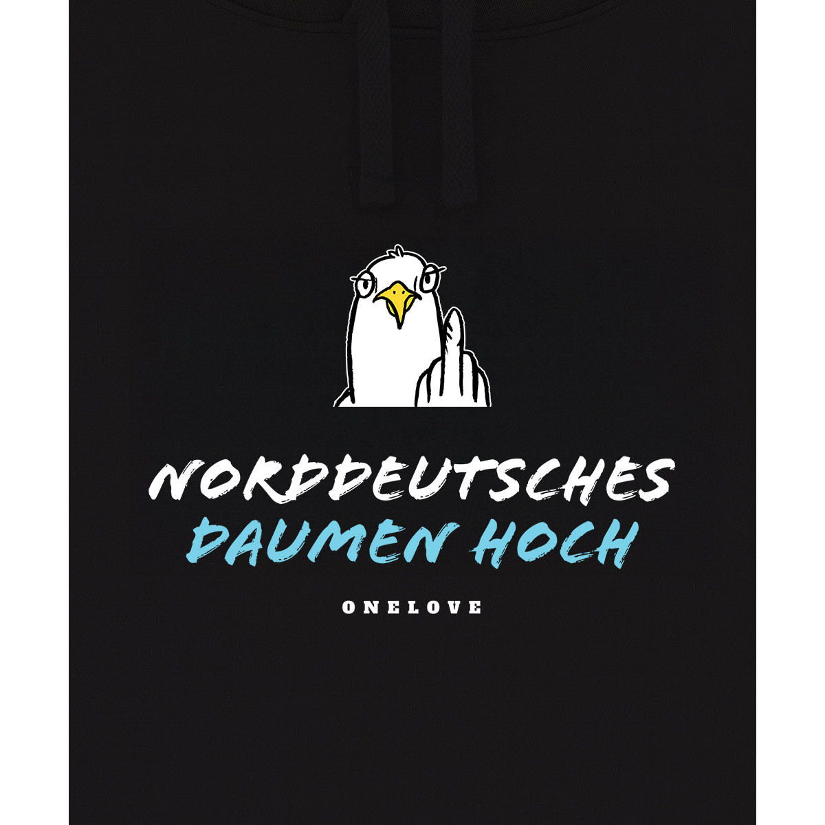 Norddeutsches Daumen hoch - Unisex Hoodie | 100% Baumwolle | Spruch Kollektion