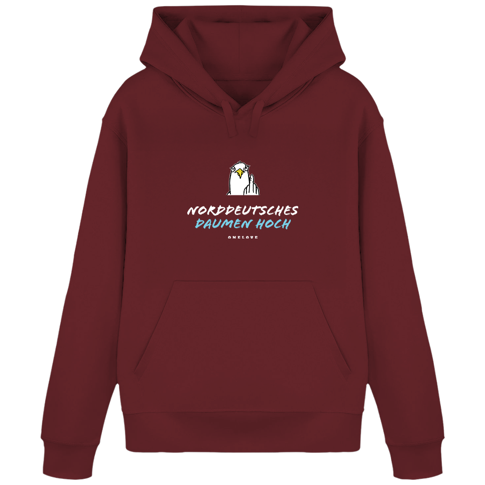 Norddeutsches Daumen hoch - Unisex Hoodie | 100% Baumwolle | Spruch Kollektion