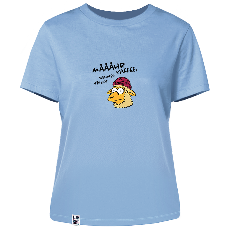 Määähr Kaffee, weniger Stress.  - Damen Shirt | 100% Bio-Baumwolle