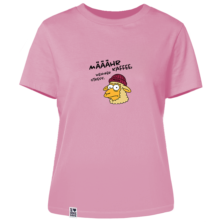 Määähr Kaffee, weniger Stress.  - Damen Shirt | 100% Bio-Baumwolle