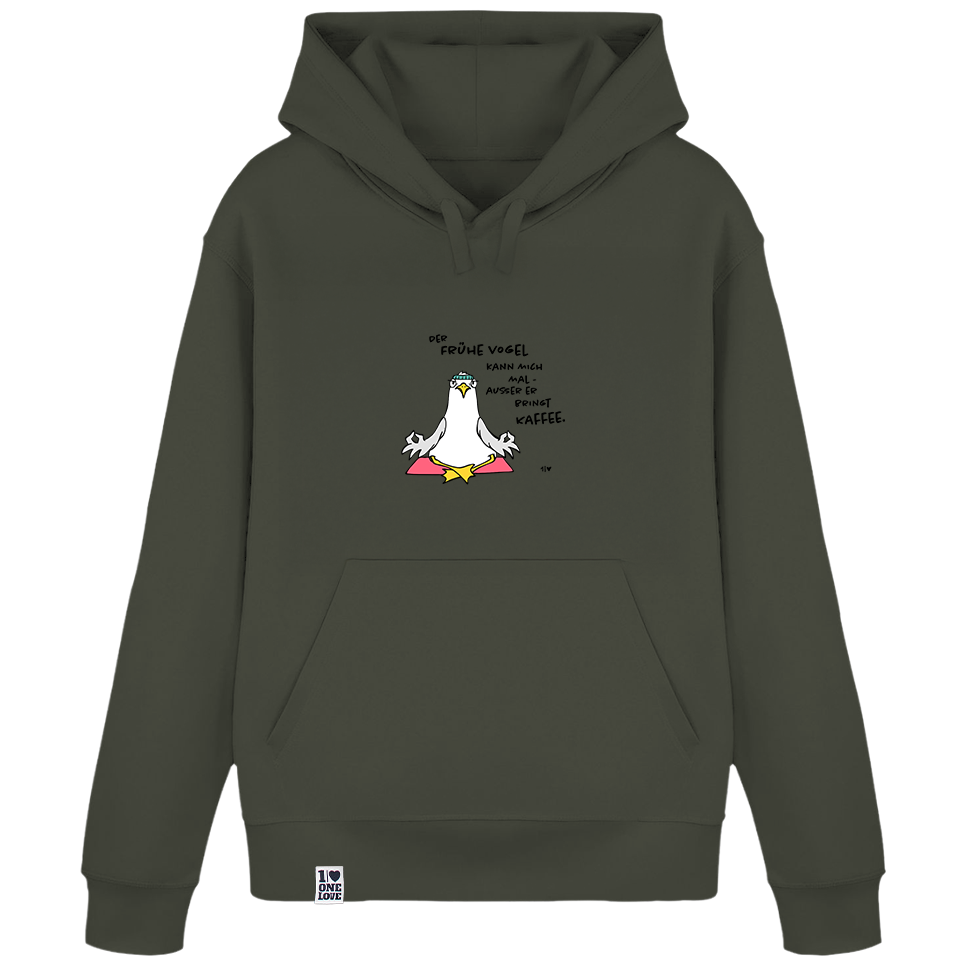 Der Frühe Vogel kann mich mal  - Unisex Hoodie | 100% Bio-Baumwolle