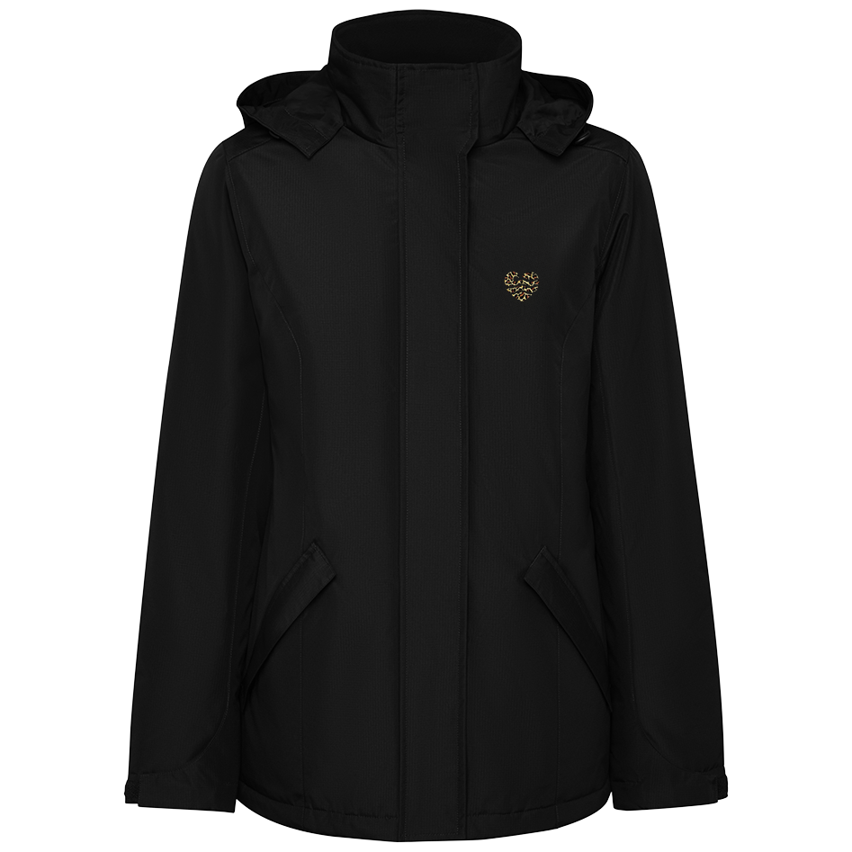 Leo-Wellenherz Stick - Damen Parka | Edler Stick