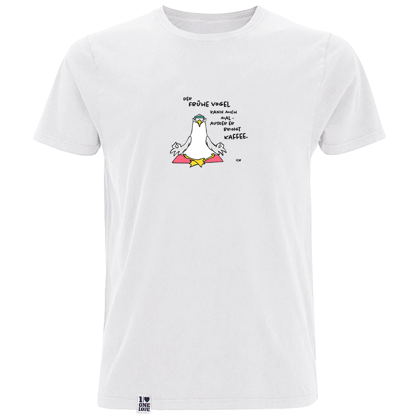 Der Frühe Vogel kann mich mal  - Herren Shirt | 100% Bio-Baumwolle