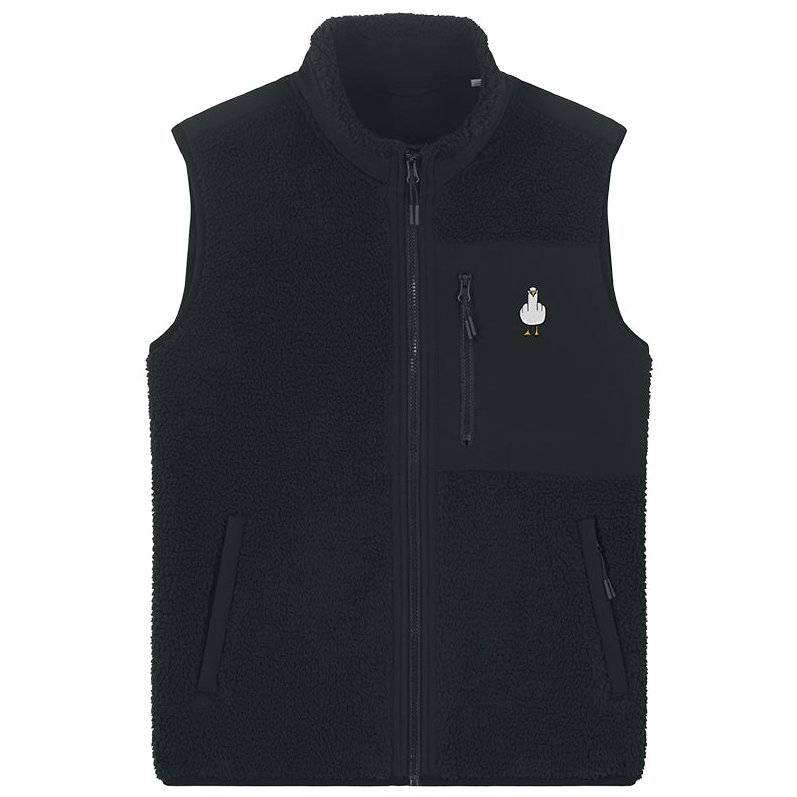 F**k You Möwe Stick - Unisex Teddyweste | Edler Stick