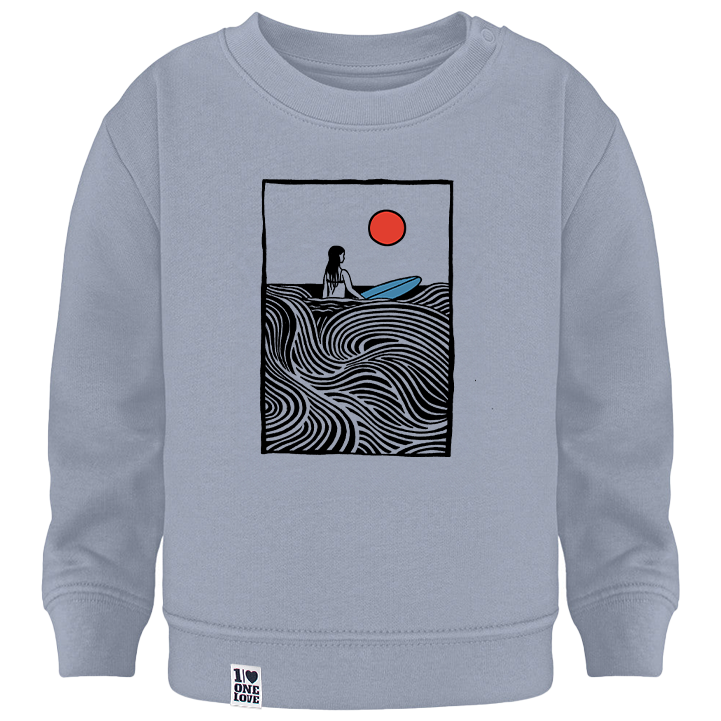 Sanft wie das Meer - Surfergirl-Sweater Baby