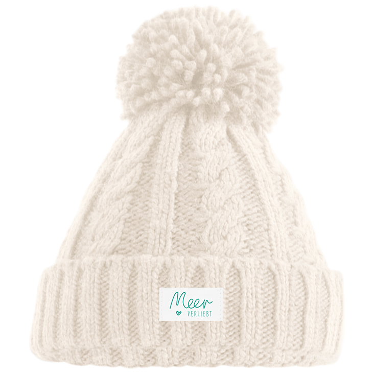 Meerverliebt Mütze Mit Weblabel