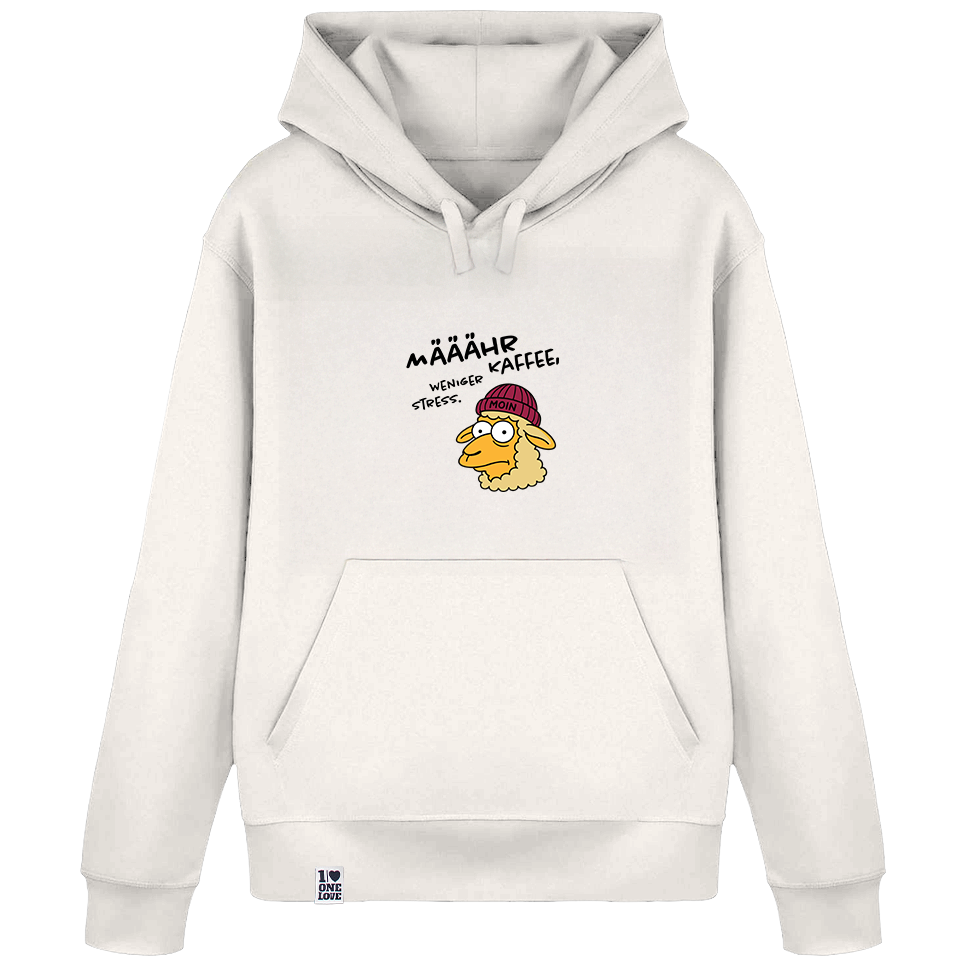 Määähr Kaffee, weniger Stress!  - Unisex Hoodie | 100% Bio-Baumwolle