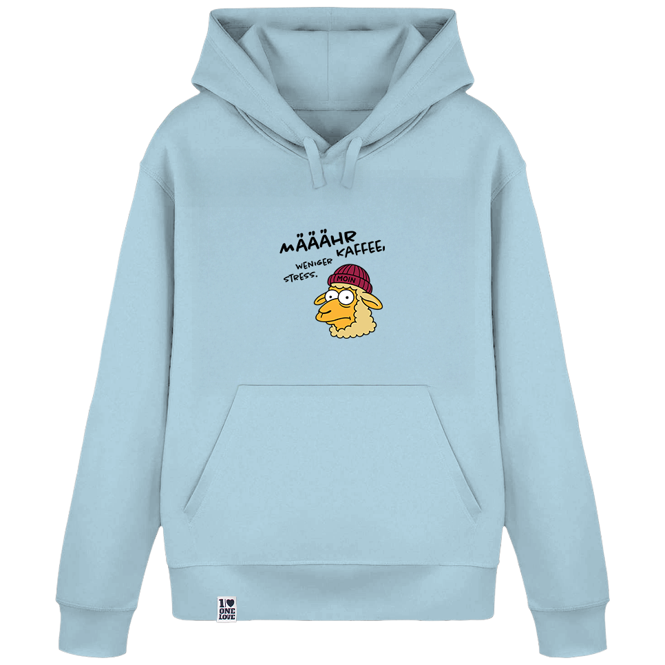 Määähr Kaffee, weniger Stress!  - Unisex Hoodie | 100% Bio-Baumwolle