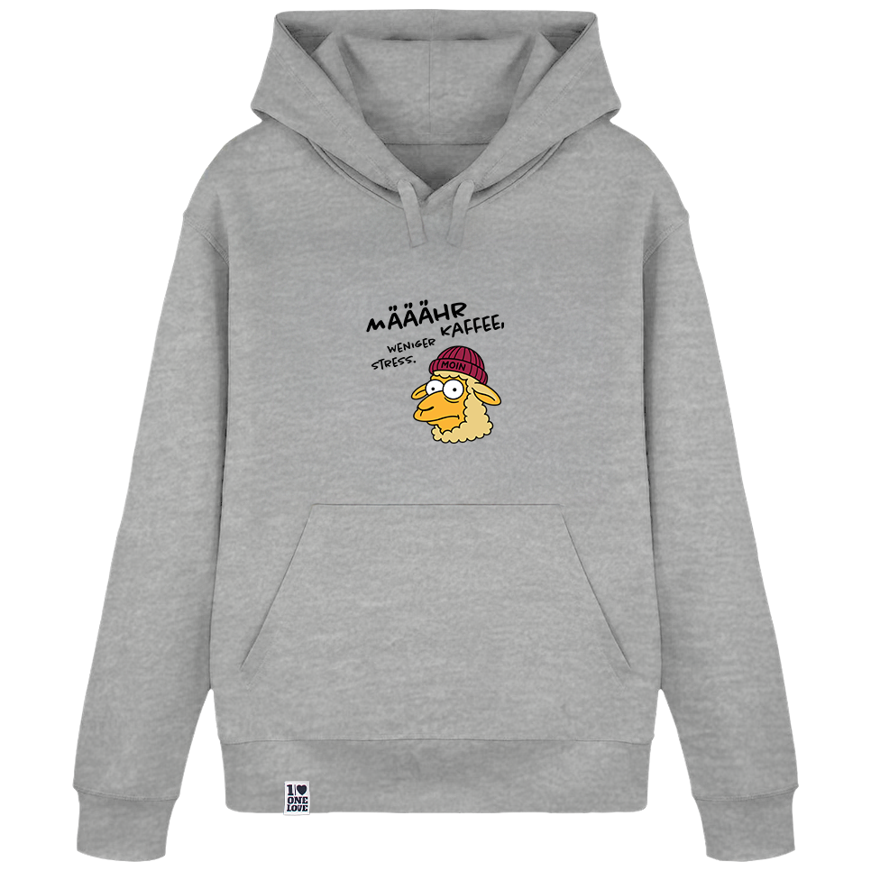 Määähr Kaffee, weniger Stress!  - Unisex Hoodie | 100% Bio-Baumwolle