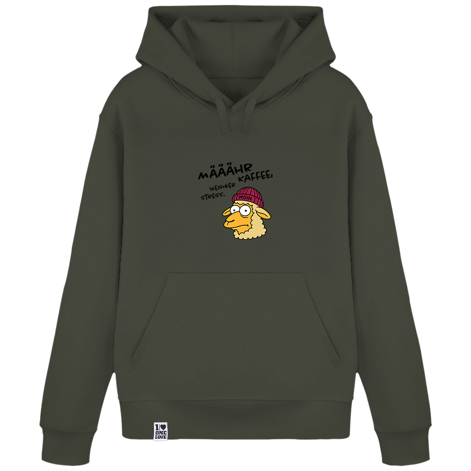 Määähr Kaffee, weniger Stress!  - Unisex Hoodie | 100% Bio-Baumwolle