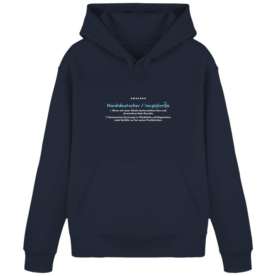 Definition eines Norddeutschen  - Unisex Hoodie | 100% Baumwolle