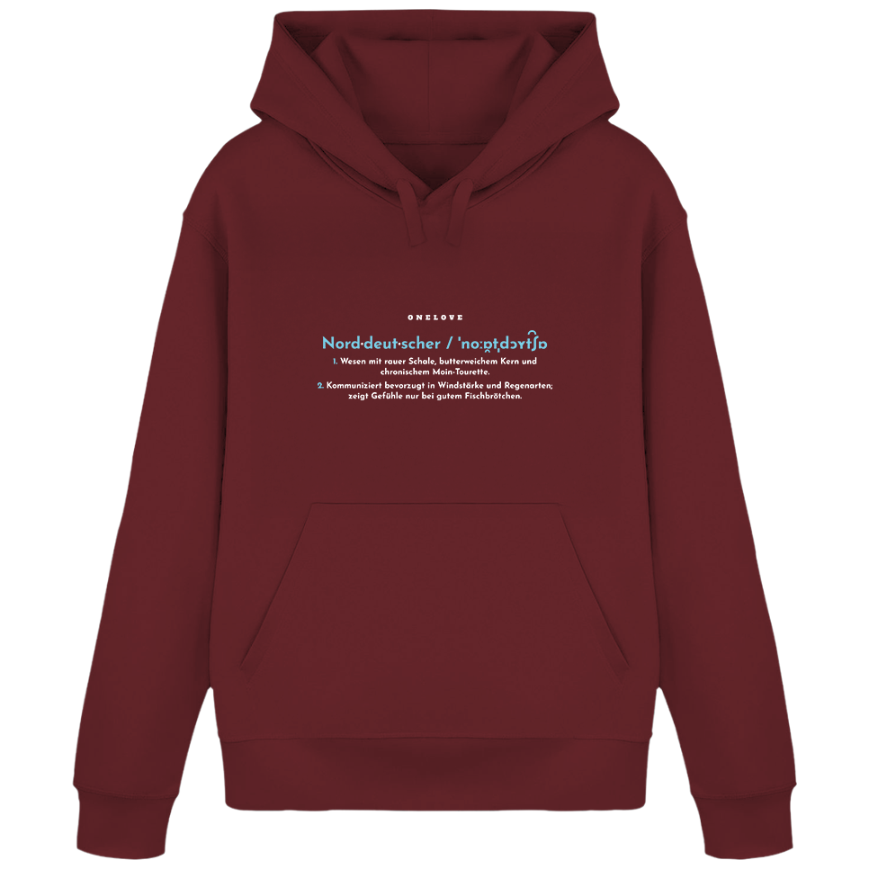Definition eines Norddeutschen  - Unisex Hoodie | 100% Baumwolle