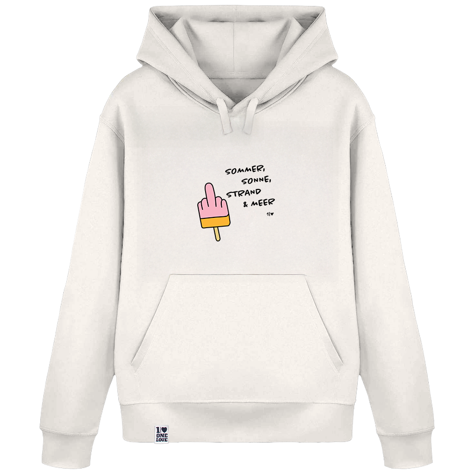 Sommer, Sonne, Strand & Meer - Unisex Hoodie | 100% Bio-Baumwolle