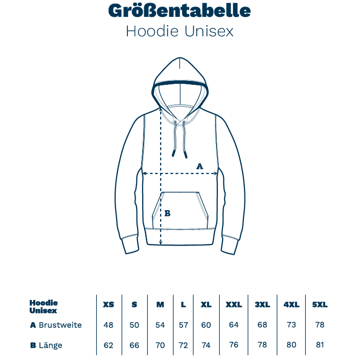 Lieber im Meer baden, als in Arbeit schwimmen.  - Unisex Hoodie | 100% Bio-Baumwolle