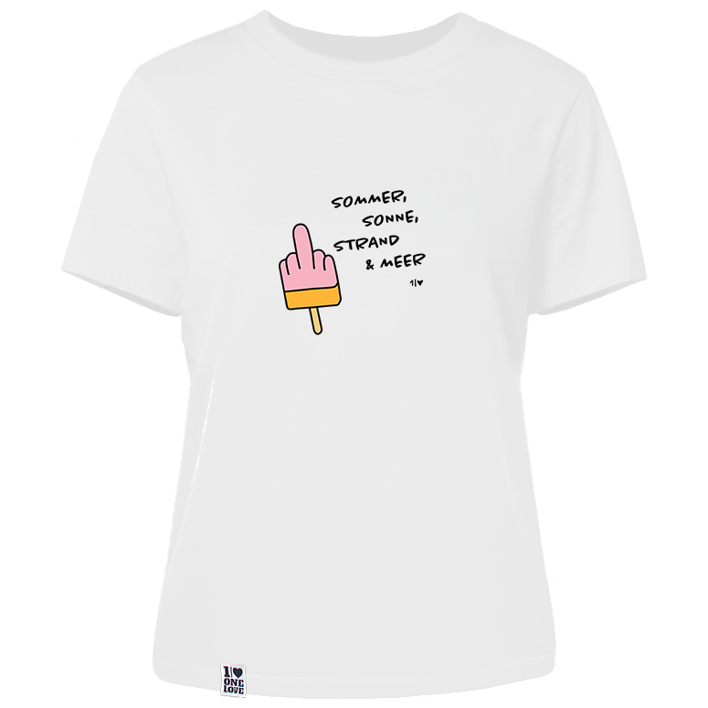 Sommer, Sonne, Strand & Meer - Damen Shirt | 100% Bio-Baumwolle