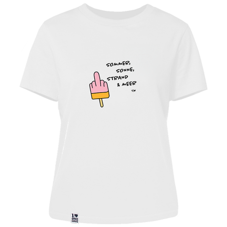 Sommer, Sonne, Strand & Meer  - Damen Shirt | 100% Bio-Baumwolle