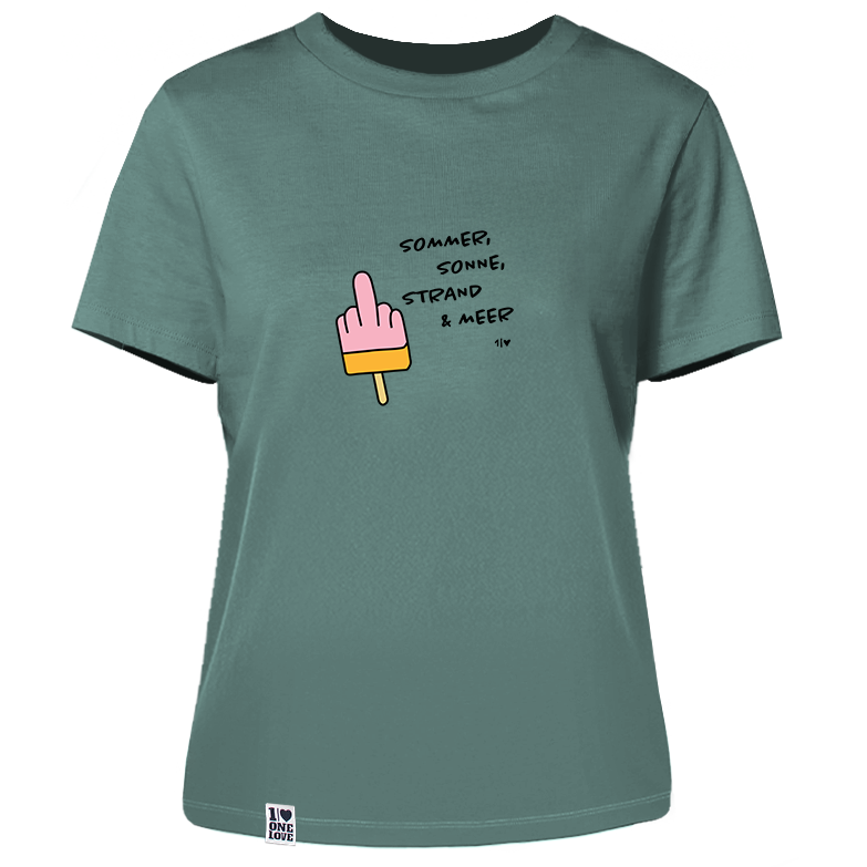 Sommer, Sonne, Strand & Meer - Damen Shirt | 100% Bio-Baumwolle