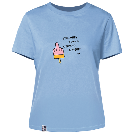 Sommer, Sonne, Strand & Meer  - Damen Shirt | 100% Bio-Baumwolle