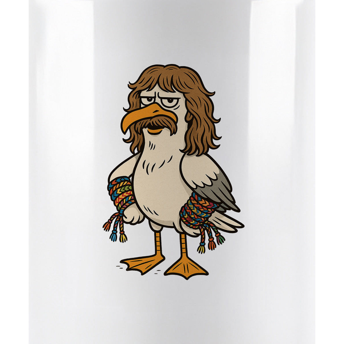 Möwe Wolle Keramik Tasse