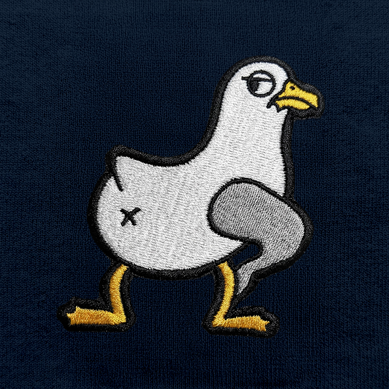 Möwe - Unisex Premium Hoodie | Bio-Baumwolle | Edler Stick